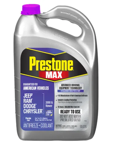 AF6900 – PRESTONE Engine Coolant, Prediluted 50/50 Antifreeze And Coolant Vehicle Fitment: 2000 To Newer Jeep/Ram/Dod...